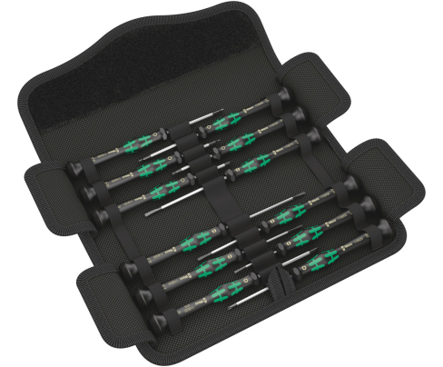 Набор отверток PH HEX SL TORX HF для электронщиков Wera Kraftform Micro-Set/12 SB 1 WE-073675