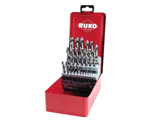 Набор сверл по металлу Ruko HSS-G 1,0 - 13,0 х 0,5 мм 214215 25 шт.