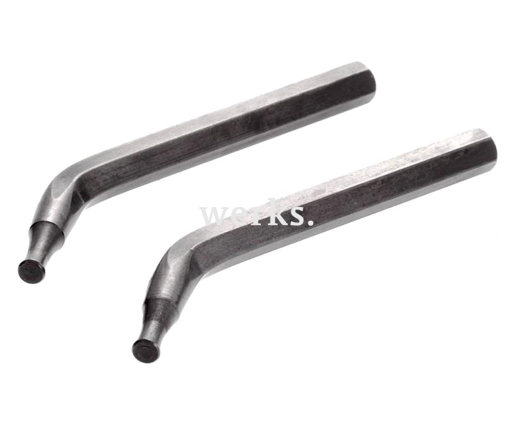 Сменные наконечники 2,8 мм изогнутые для стопорных колец 65-120 мм Facom 490.SE28-2 2 пр.