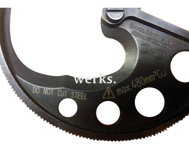 Кабелерез секторный для медного и алюминиевого кабеля Ø 50 мм Klauke KLKK1062