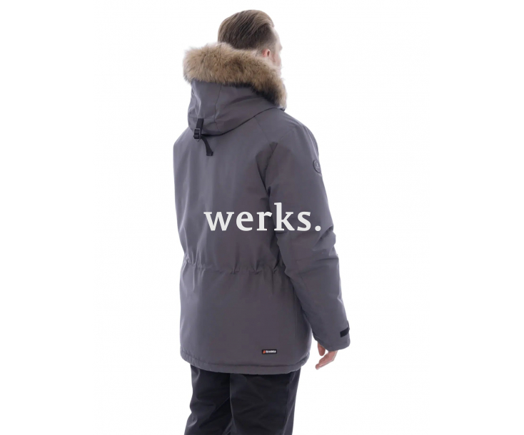 Зимняя куртка-парка Brodeks KW 204 серый с опушкой (XL)