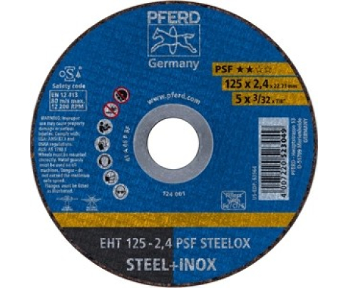 Круг отрезной Pferd EHT 125 - 2,4 PSF STEELOX