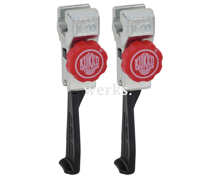 2 особо узких захвата с быстрой регулировкой (комплект) KUKKO 1-95-P