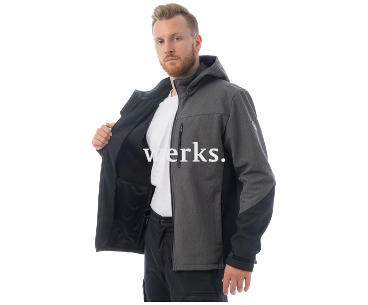 Куртка софтшелл Brodeks KS237 серый/черный (M)