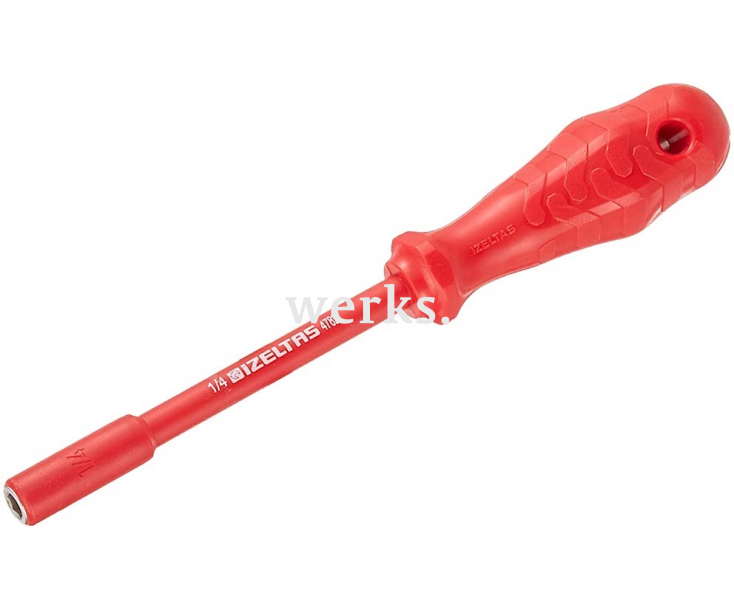 Отвертка-битодержатель VDE магнитная 1/4"х120 Izeltas 4782196120