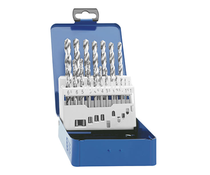 Набор спиральных свёрел HSS-G 1-10 мм Matador 07629191 19 шт.