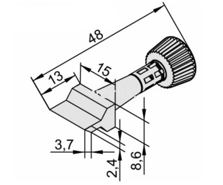 Жало для паяльника Ersa 102ZDLF150
