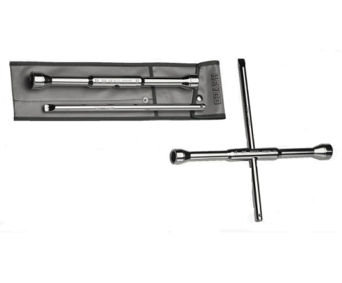 Ключ баллонный для колесных гаек с поворотным стержнем 17x19 мм Heyco HE-00605000083