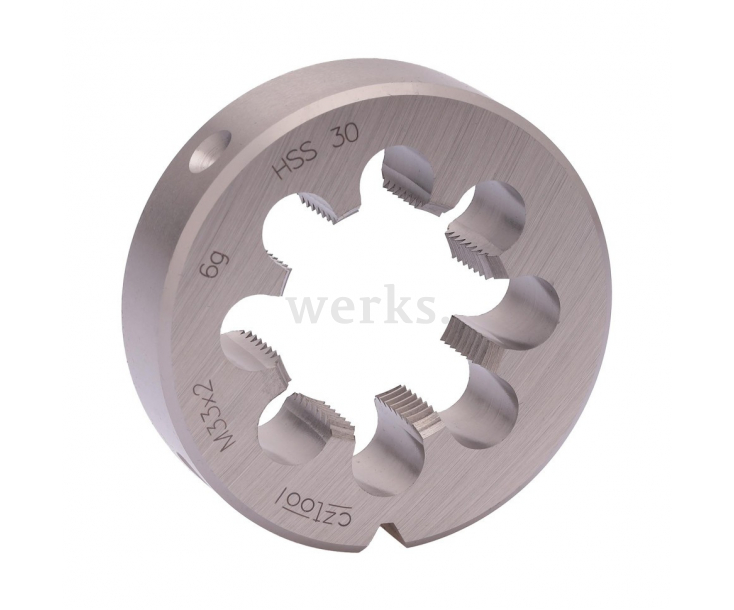 Плашка М33х2,0 HSS DIN EN 22568 6g 65х18мм Bucovice Tools 240331