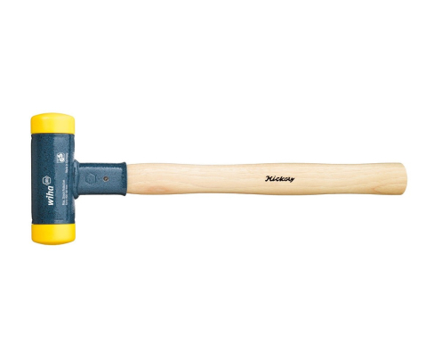 Молоток Wiha без отдачи с деревянной ручкой 800 02098 с желтой головкой 420 мм