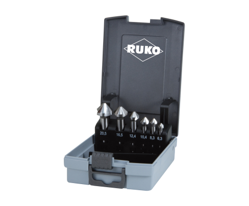 Набор зенкеров конических 90° DIN 335 C Ruko 6,3 - 20,5 мм 102152RO 6 штук