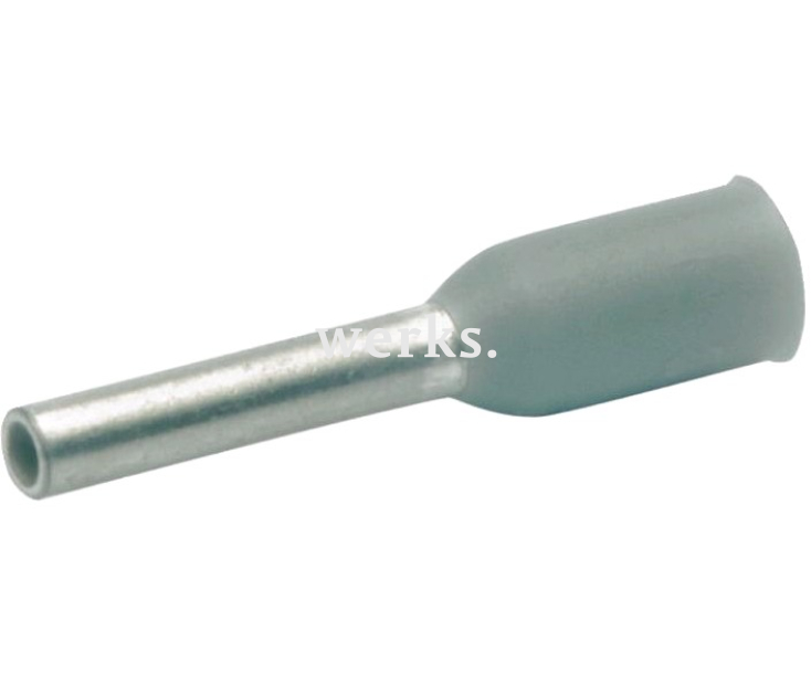 Наконечник втулочный серый изолированный DIN 46228 0,75 мм² Klauke KLK4706 100 шт.