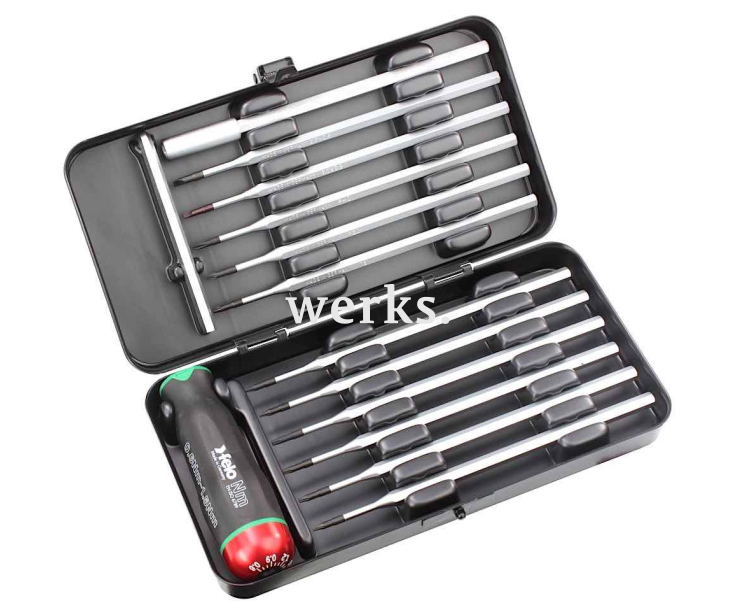 Набор с динамометр. отверткой 0.6-1.5 Нм и битами Felo SL PH PZ TORX TORX TR 14 предметов 10099116