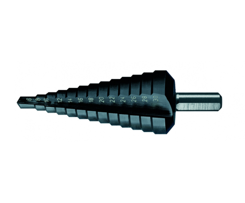 Сверло по металлу 13-ступенчатое Zira HSS TiAlN 6-30 х 130 мм ZI-500522