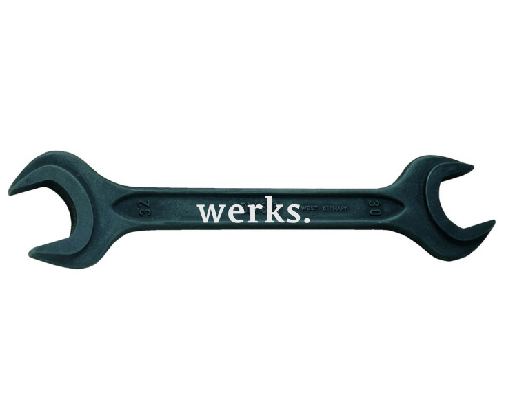 Ключ гаечный рожковый двусторонний 50х55 мм Heyco HE-00895505536