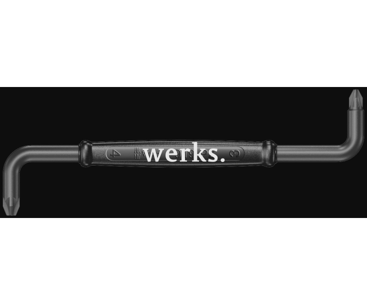 Изогнутая отвертка PZ3+4 Wera 919 PZ WE-017310