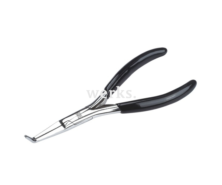 Длинногубцы нерж. прецизионные изогнутые ProsKit 1PK-27