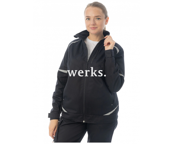Женская рабочая куртка Brodeks KS228 черный (XXXL)