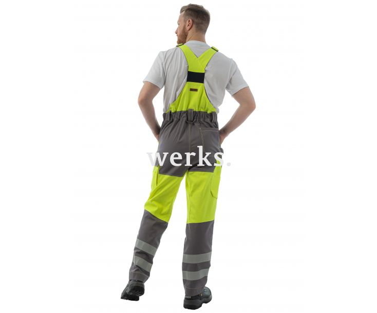 Мультизащитный полукомбинезон Brodeks MS48-61 желтый/серый (L)