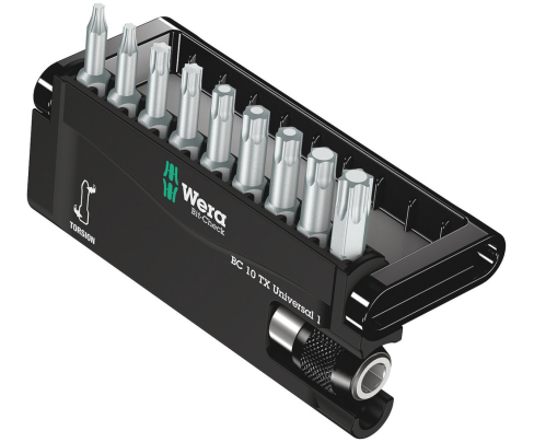 Bit-Check 10 TX Universal 1 Набор насадок и держатель Wera WE-056164