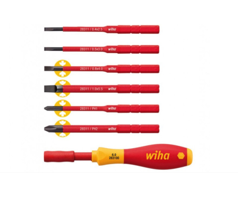 Стартовый набор инструментов SL PH Wiha SoftFinish slimVario VDE 2831-T702 34734, 7 предметов