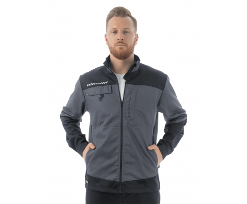 Летняя куртка Brodeks KS 234 серый/черный (L)