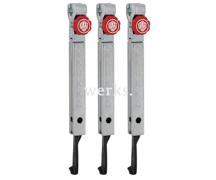 3 особо узких захвата с быстрой регулировкой (комплект) KUKKO 1-255-S