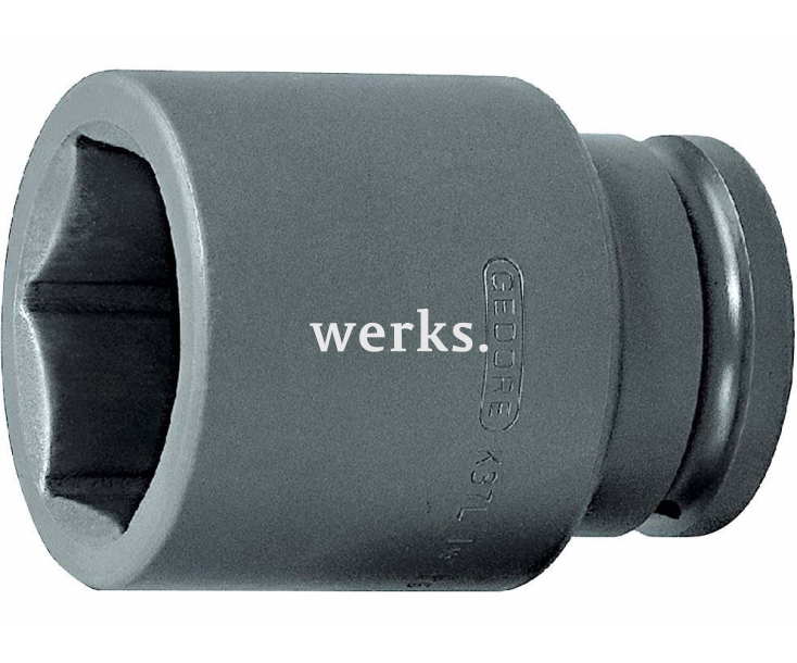 Головка ударная торцовая удлиненная K 37 L 60 1½" HEX Nut 60 мм Gedore 6330620