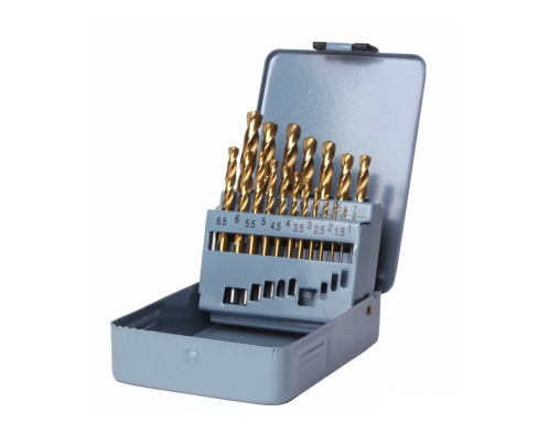 Набор свёрл DIN 338 HSS-G TiN 1,0-10,0 мм 19 шт GSR 08344100