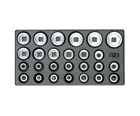 Ложемент для торцовых головок пустой 1500 E-19 L Gedore 5621650