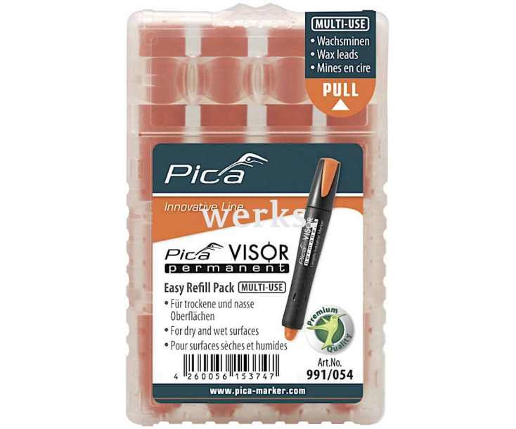 Стержни сменные для Pica-Visor оранжевые 991/054 4 шт.