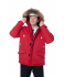 Зимняя куртка-парка Brodeks KW 204 красный с опушкой (S)