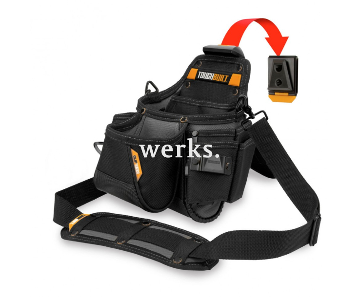 Сумка сантехника поясная с плечевым ремнем TOUGHBUILT TB-CT-113