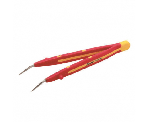 Пинцет изогнутый диэлектрический ProsKit TZ-V302B