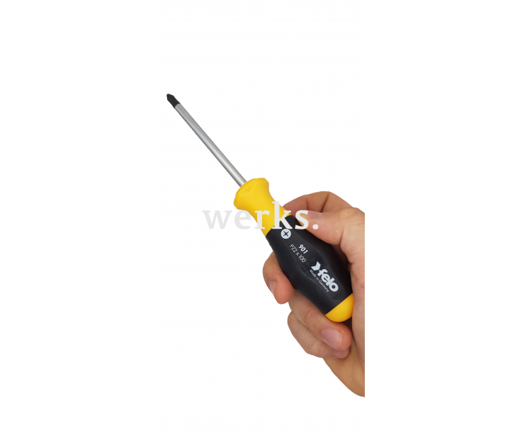 Отвертка Felo серия 900 PZ2 x 100 Pozidriv крестовая 90120310