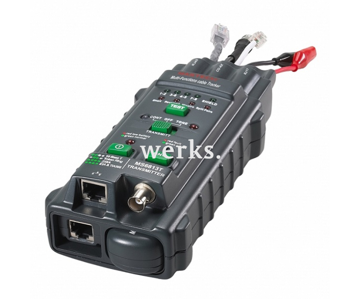 Тестер-трассоискатель кабельный Mastech MS6813 с генератором сигнала