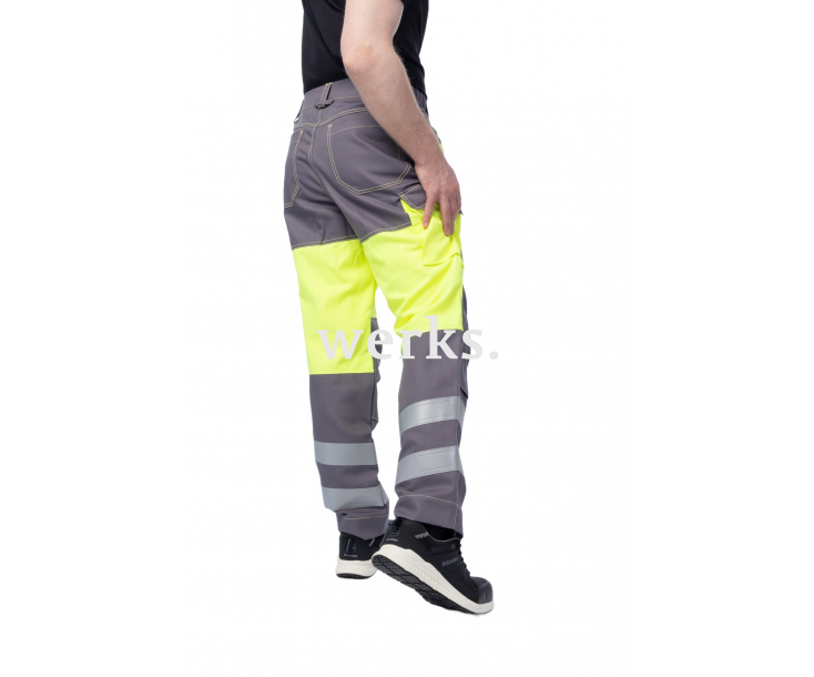 Мультизащитные брюки Brodeks MS38-61 желтый/серый (56)