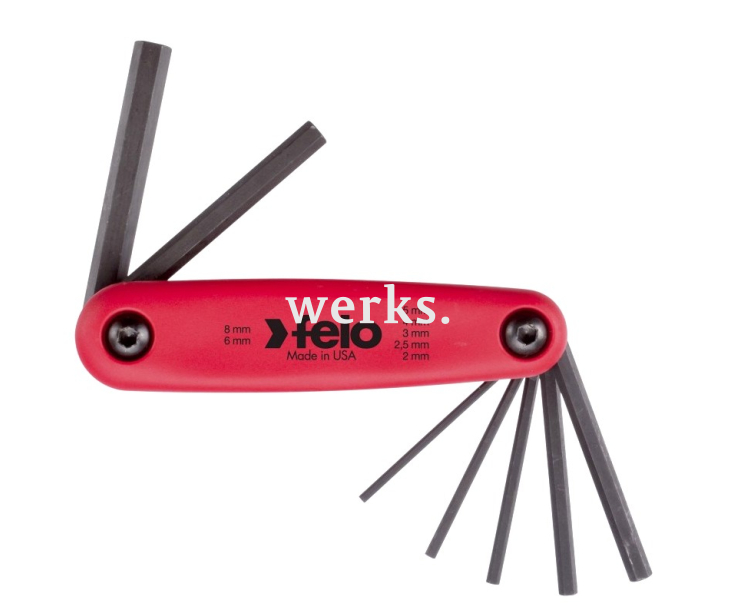 Набор штифтовых ключей раскладной HEX Felo 7 шт. 34500701