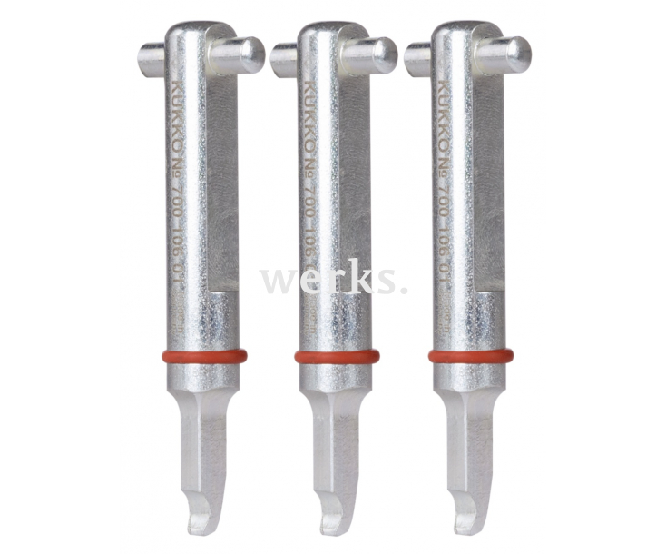 3 запасных захвата, широких, с кольцами KUKKO 70-011-S