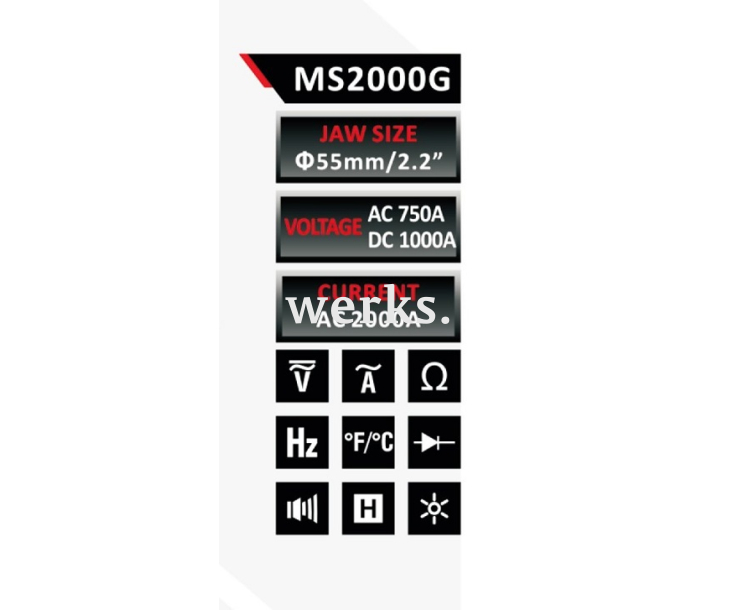 Клещи токоизмерительные Mastech MS2000G