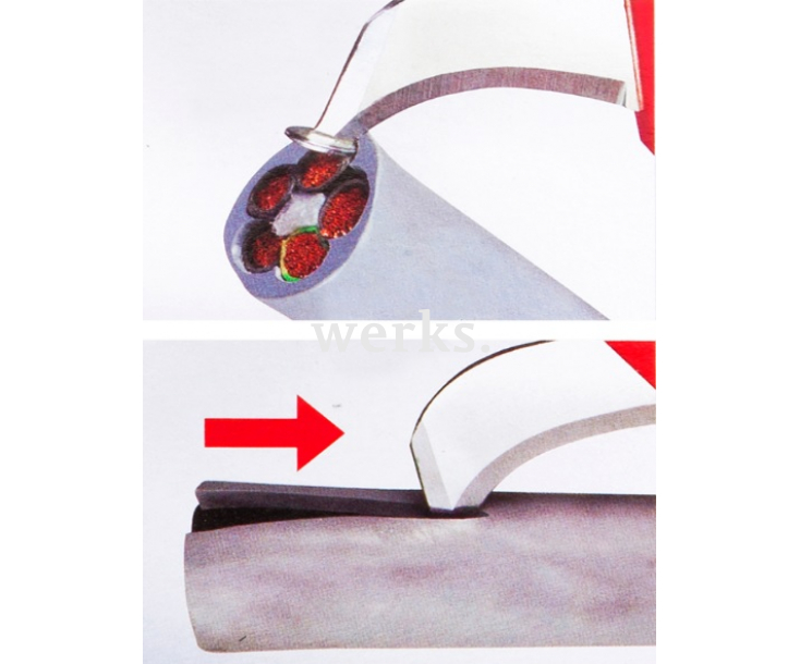 Нож для снятия оболочки с круглых кабелей Wiha 246 78 SB 36053