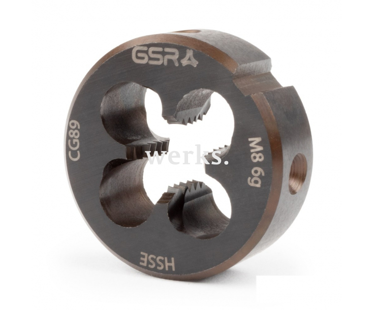 Плашка 25x9 B HSSE-VAP M 8 Silver Werks W.14550