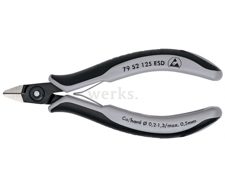 Прецизионные кусачки боковые для электроники антистатические ESD Knipex KN-7952125ESD