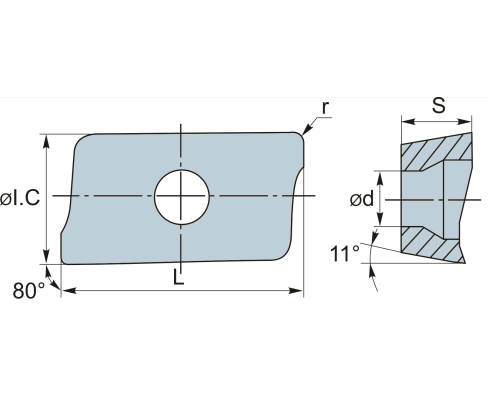 Пластина ISCAR APKT 100312 TR-RM IC928