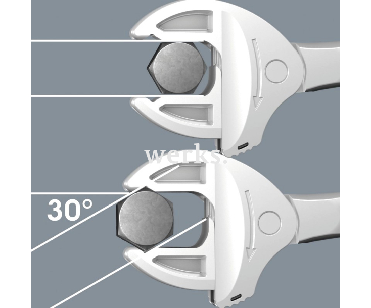 Ключ рожковый с самонастройкой Wera 6004 Joker S WE-020100 10-13 х 154 мм