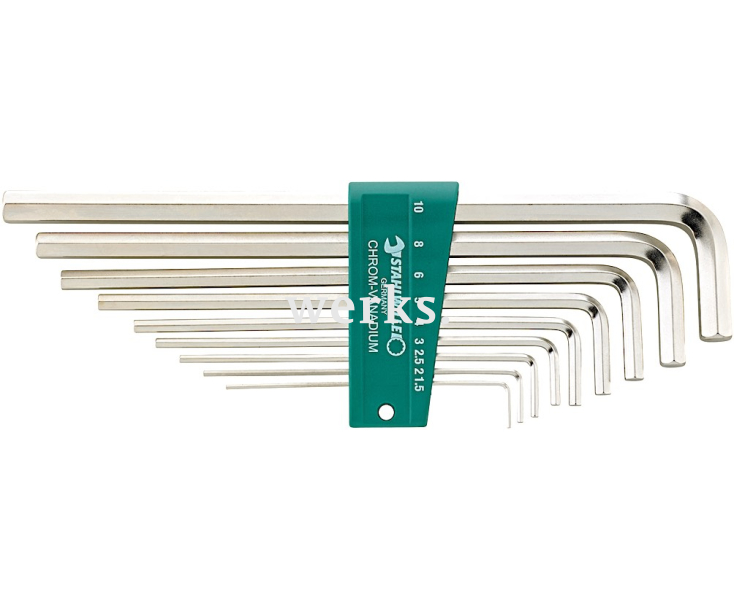 Набор метрических штифтовых ключей HEX 10765/9 Stahlwille 96432101, 9 пр.