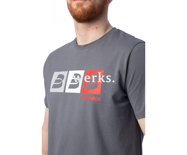 Футболка Brodeks KS705 серый (L)