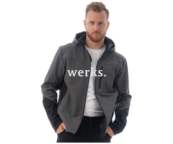 Куртка софтшелл Brodeks KS237 серый/черный (XXL)