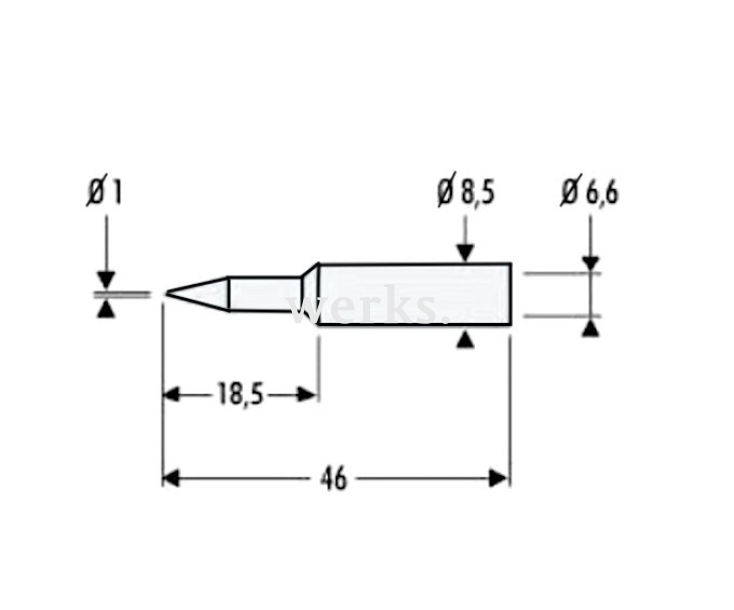 Жало стандартное для паяльника Facom 1002.p1