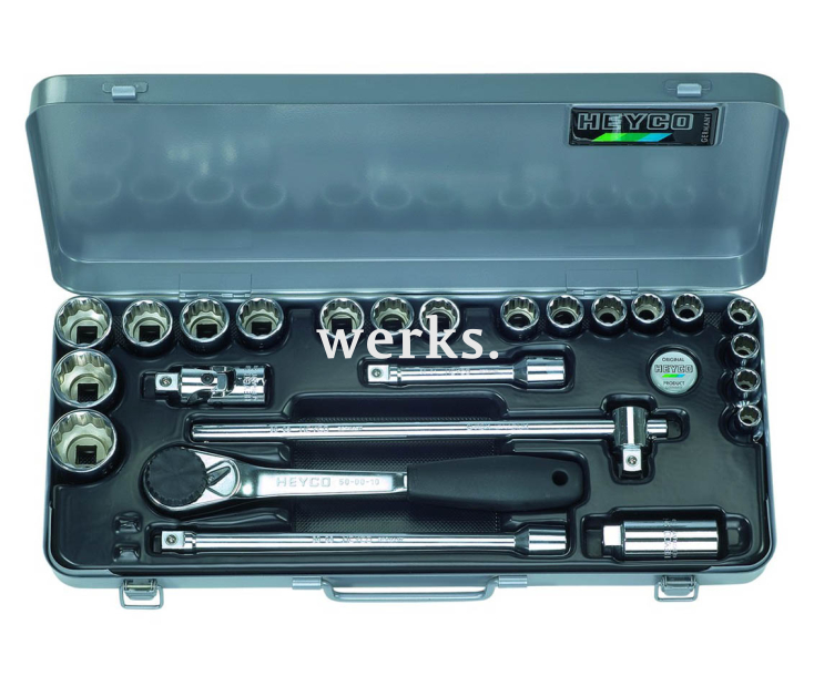 Набор торцовых ключей с насадками 73-03-M Heyco HE-00073030083 23 предмета